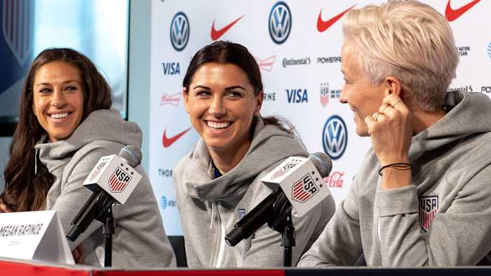 USWNT's Carli Lloyd, Alex Morgan and Megan Rapinoe